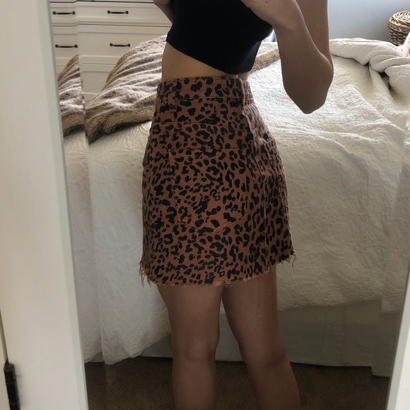 Cheetah Free People skirt - Picture 3 of 4